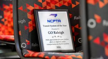GoRaleigh NC Transit System of the Year Award
