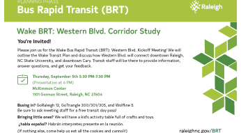 wake BRT flyer