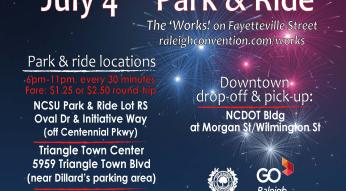 July 4 park and ride