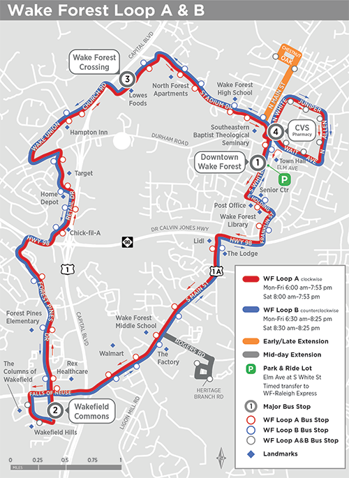 New Wake Forest Loop Map 